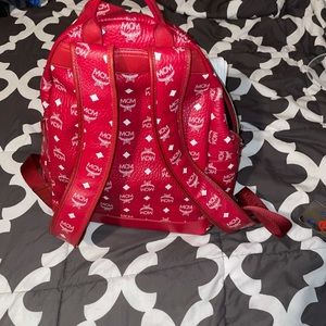 MCM Bag Visetos Red